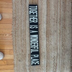 Black and White Inspirational Wall Sign